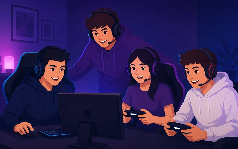 boys playing games